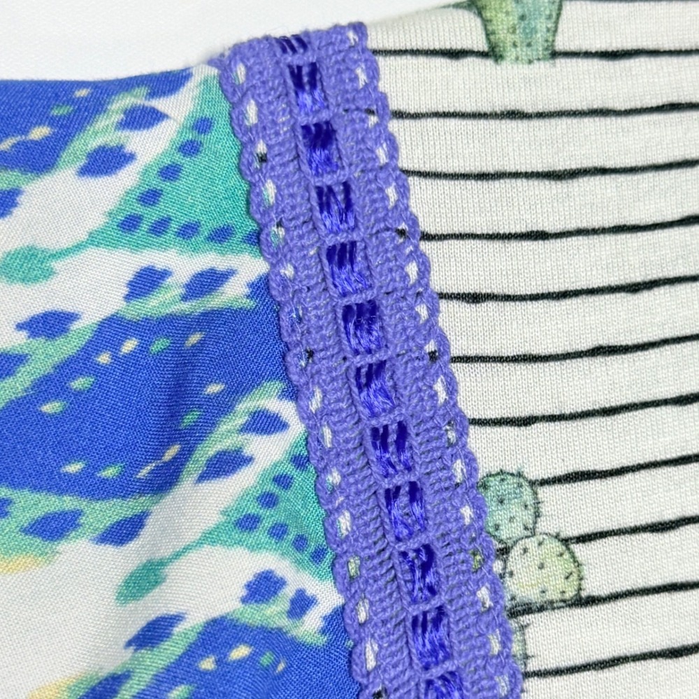 Anthropologie Conditions Apply Zofana Cactus Print Top Small, NWT - Picture 4 of 10